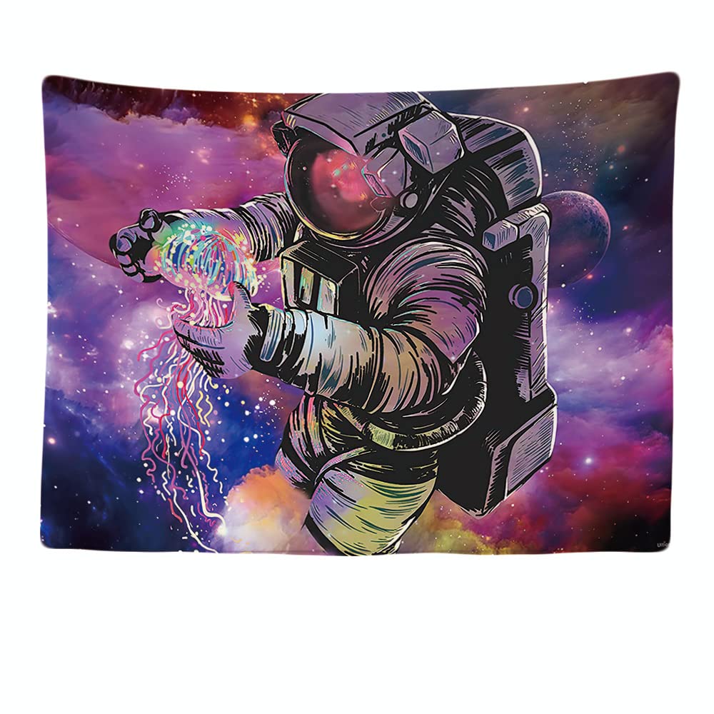Ulticool - Astronaut Purple Universe - Wall rug - 200x150cm - Large tapestry - Accessory Tapestry Curtain for bed wall or ceiling — image 1