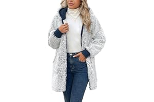 Nartaseri Zip Up Hoodie for Women Trendy Fleece Fall Winter Coats Sherpa Casual Jacket