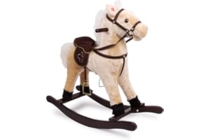 small foot wooden toys Rocking Horse Shaggy Designed for Children Ages 3+ Years, Medium