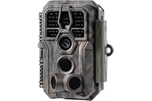 GardePro E5S Trail Camera (Non Cellular, Non WiFi), 64MP 1296p HD Video, Game Cameras 100ft Night Vision Motion Activated wit