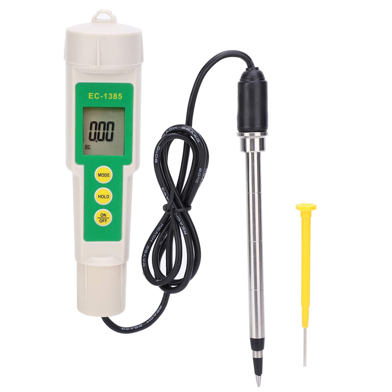 Portable EC CF TDS 3‑in‑1 Soil Meter, EC‑3185 Soil Analyzer Soil Tester Meter for Garden Horticultural Agriculture, Garden Accessory