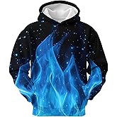 ARTSGOO Kids Hoodies 3D Print Graphic Long Sleeve Sweatshirt Cool Casual Pullover Hooded for Boys Girls with Pocket