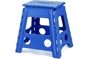 Lennox Furniture 13'' Folding Step Stool Bleu