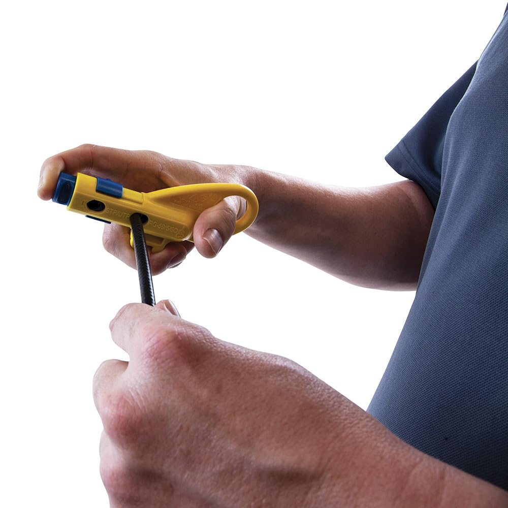 KLEIN TOOLS VDV110-295 Data and Coaxial Cable Combination Radial Stripper