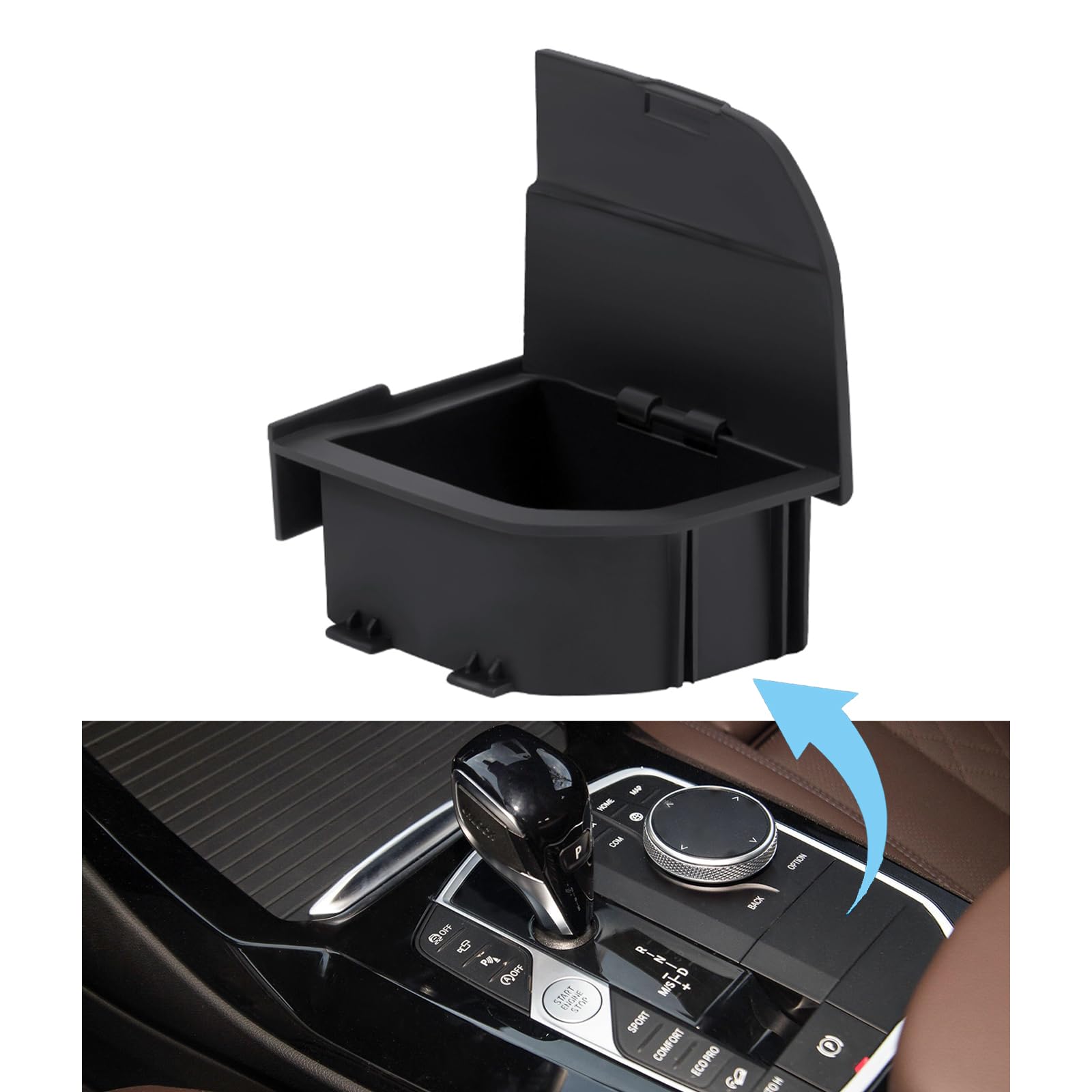 Photo 1 of Oiqasoxl Center Console Organizer for BMW X3 iX3 X4 iX4 M3 2019-2024 Car Hidden Storage Box,BMW X3 X4 M2 M3 i3 328i 330i M4 i4 Accessories ABS Center Console Organizer Storage Box
