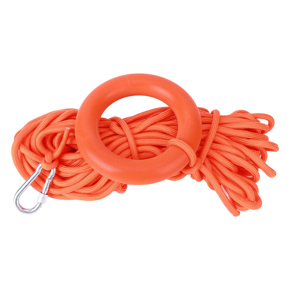 Lifesaving Ropes Life Rope Safety 10mm Diameter 30m Long LifeSaving Line NonReflective Safety Rope with PullRing