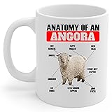 Lovesout Funny Angora Goat Anatomy Chart Coffee Mug
