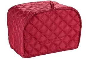 RUIBO Toaster Cover 2 Slice,small Appliance Cover For Kitchen / Keep Toaster Free From Dust And Fingerprint (11.5w X 8d X 8h, Wine Red)
