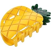 Beaupretty Small Pineapple Hair Claw Clip Lightweight Acetate Hair Accessory for Women Secure Hold Versatile Fruit Design Clip