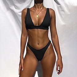 Bathing Suits for Women Deep V Neck Sexy Two Piece