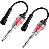 SINGARO 2PCS Inline Spark Plug Tester, Plug-in Engine Ignition Tester, Car Exterior Accessories, Automobile, Lawn Mower,Engine Verification-Armature Diagnostic Test Tool