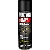 Raptor Acid Etch Primer 1K Aerosol, 13.2 OZ | Protective Automotive Etching Primer, Durable Spray Paint For Bare Metals, Gray
