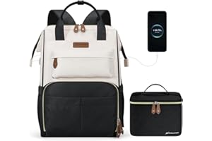 Maelstrom Travel Laptop Backpack for Women Men,Backapck Fits 15.6-17.3 Inch Laptop, Teacher/Work Bag with Insulated Lunch Box