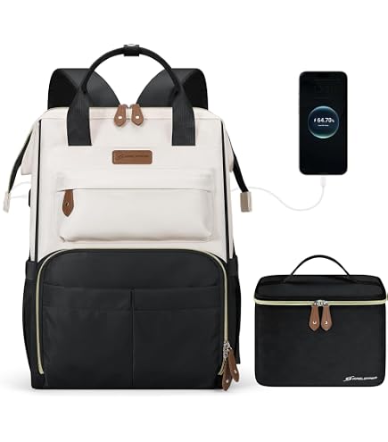 MATEIN Laptop Backpack with Lunch Box Compartment, 15.6 Inch Lunch Backpack