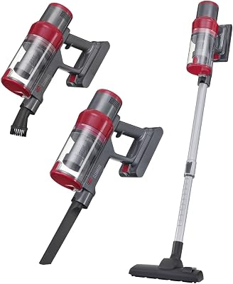 2in1 Akku-Zyklon-Staubsauger | Kabelloser Hand- & Bodenstaubsauger mit starkem 22,2 V Li-Ion Akku | Bis zu 38 Min Laufzeit & 12kPa Saugleistung| EPA-11-Filter & 800ml Kapazität