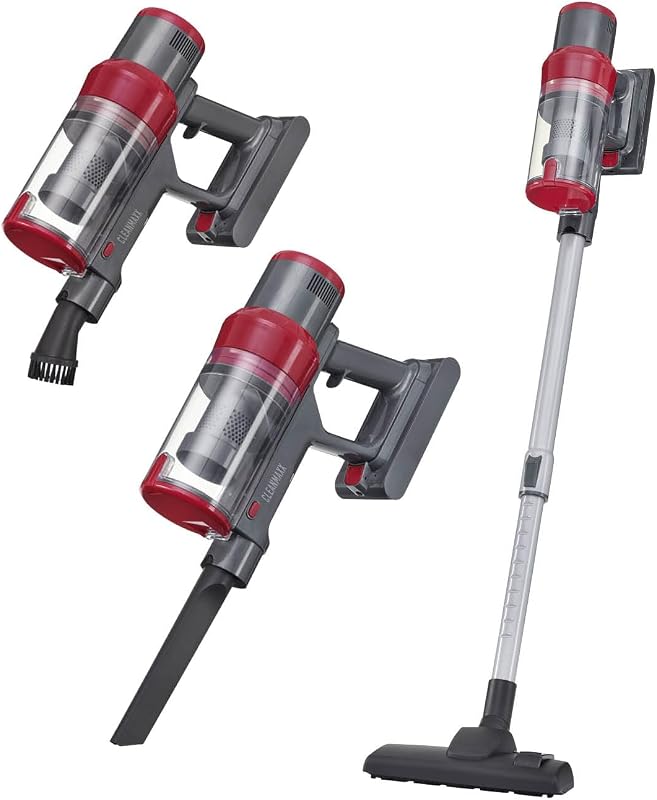 2in1 Akku-Zyklon-Staubsauger | Kabelloser Hand- & Bodenstaubsauger mit starkem 22,2 V Li-Ion Akku | Bis zu 38 Min Laufzeit & 12kPa Saugleistung| EPA-11-Filter & 800ml Kapazität — Foto 1 von 7