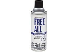 GASOILA Free All Rust Eater Deep Penetrating Oil, 11 oz Aerosol – Loosens Rusted Bolts, Nuts, Pipe Connections & Locks – Industrial-Grade Rust Remover, Silicone-Free Lubricant, Safe on Paint, Plastic Surfaces