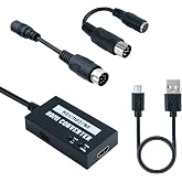 Mcbazel RGB to HDMI Adapter for Sega Genesis Model 1, Model 2 and NEOGEO | 720p or 1080p and 4:3 or 16:9 Toggles, Conversion Cable Kit with the Adapter, Micro USB Powered, Unmodified Consoles Only