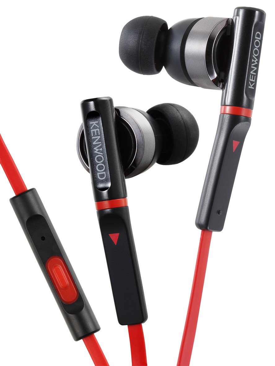 JVC Kenwood KH-CR500-E On-Ear Foldable Headphone with Remote and Microphone - Black