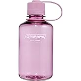 Nalgene Sustain Tritan BPA-Free Water Bottle Made with Material Derived from 50% Plastic Waste (Using ISCC Certified Mass Balance), 16 OZ, Narrow Mouth, Cherry Blossom