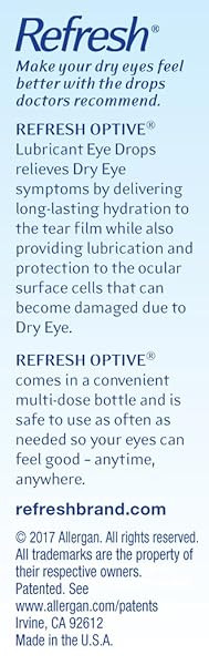 ALLEGAN REFRESH OPT EYE D SIZE .50Z ALLERGAN REFRESH OPTIVE EYE DROPS .5Z