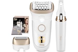DSP 4-in-1 Beauty Set for Women: Epilator, Hair Removal Device, Electric Shaver & Trimmer, Waterproof with Fast Charging, Includes Accessories – Perfect Home Hair Device