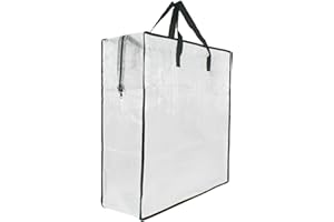 GONGKANGYUAN Clear Storage Bags with Zipper and Handles, Blanket Bags For Closet Storage, Moving and Packing Supplies for College, Underbed Storage Organizer for Clothes Pillow Bedding Christmas Wreath