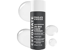 Paula's Choice SKIN PERFECTING 2% BHA Liquid Exfoliant with Salicylic Acid, Facial Polish for Enlarged Pores, Wrinkles & Fine Lines, Suitable for Blackhead-Prone Skin, Fragrance-Free