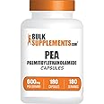 BulkSupplements.com Palmitoylethanolamide Capsules - Pea Supplement, Palmitoylethanolamide 600mg for Immmune Support - Gluten Free, 1 Capsule per Serving, 180 Capsules (Pack of 1)