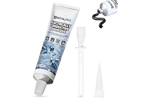 WANJAO Conductive Glue, Electrically Conductive Adhesives Circuit Board Glue Strong Adhesion, Conductive After Curing Stable Performance for Connecting Shielding Repairing Contacts, 100 ml Black