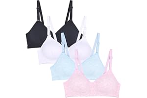 VeaRin 6 Pack Wireless Padded Starter Bras for Teens Girls