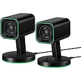 Sanyun SW202 24W Compact Computer Speakers, DSP 3 Modes 16bit USB DAC Bluetooth 5.2, 2.0 PC Multimedia RGB Gaming Speakers for Desktop Monitor Laptop, (Game/Movie/Music, Black)