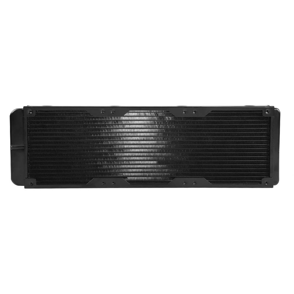 ASHATA Water Cooling Radiator,120mm/360mm 18 Tubes Thread Water Cooler Radiator for PC Computer Water Cooling(360mm)