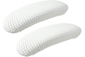 GEZICHTA Chair Arm Pad Covers Overs,Elasticity Office Computer Chair Arm Slipcover,Removable Washable Office Chair Armrest Covers Pads for Swivel Office Gaming Chair Wheelchair,Black, free size