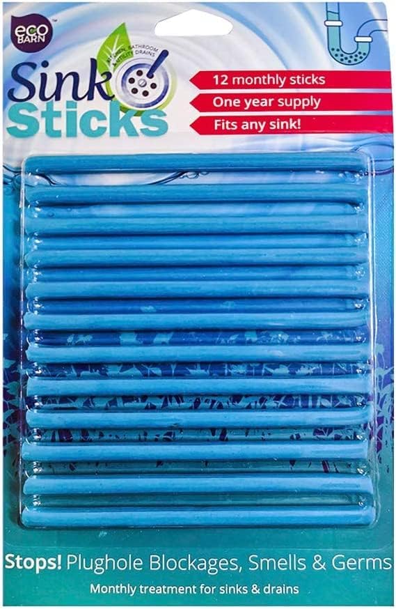 ECO BARN Eco Barn Sink Stick 12 Pack Drain Unblocker Deodoriser
