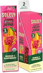 Solely Organic Mango Raspberry Fruit Jerky 5 Count, 0.8 Ounce