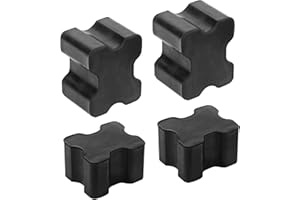 Jewkot 4 PCS Car Coil Spring Spacers, Rubber Front Coil Spring Booster Kit, 1" to 1.5" Coil Spring Lift Spacers Car Accessories, Universal for Most Cars SUVs (Black)