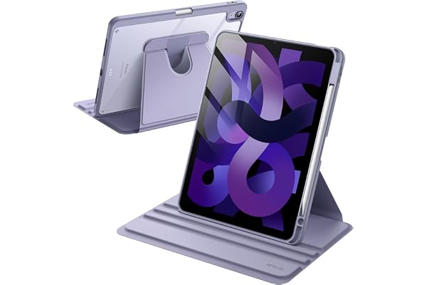 JETech Rotating Case ONLY for iPad Air 11-Inch M4/M3/M2 (2026/2025/2024), iPad Air 5/4 (2022/2020 5th/4th Generation 10.9-Inc