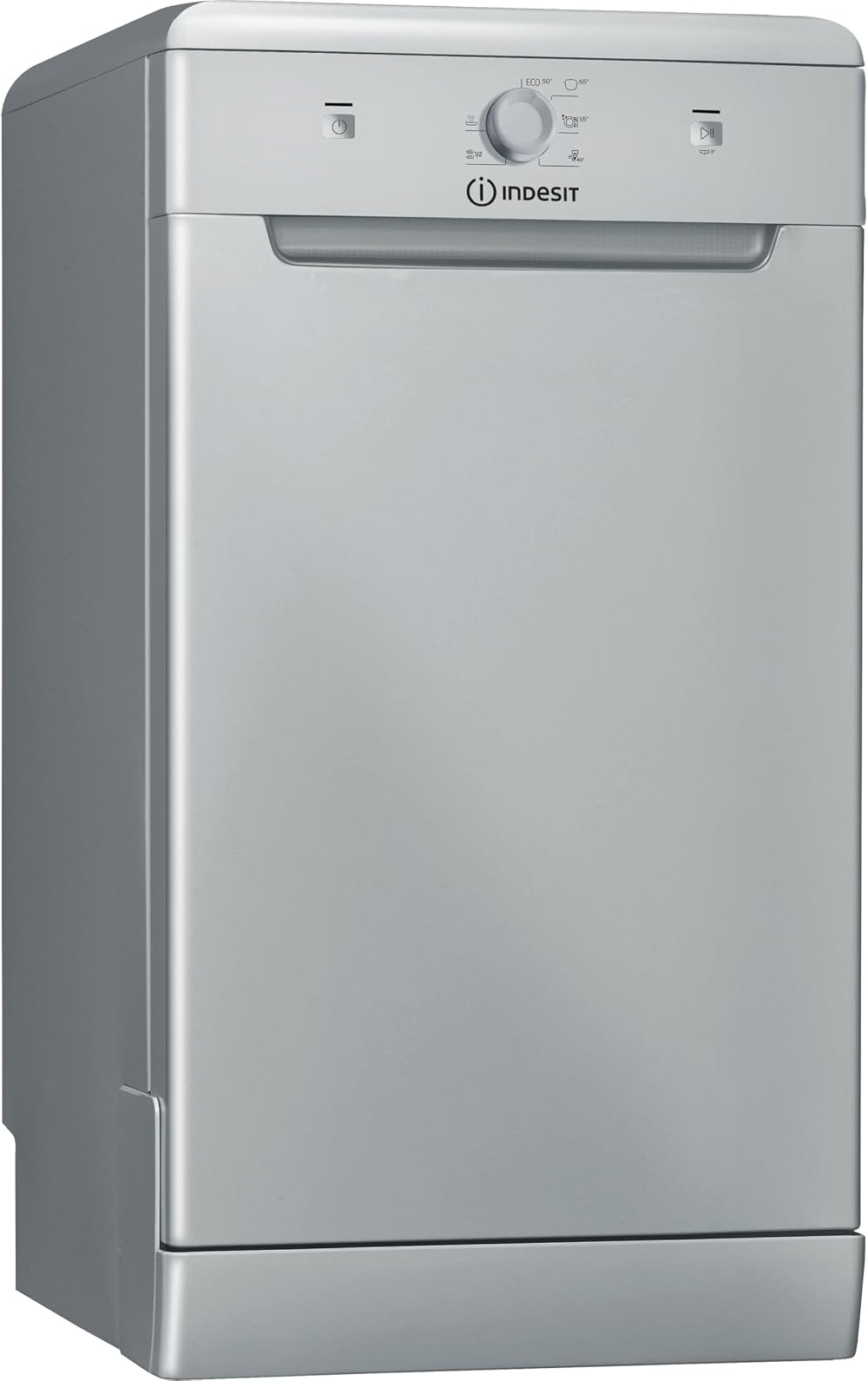 Indesit Freestanding Slimline Dishwasher Silver 9 Place DF9E 1B10 S UK