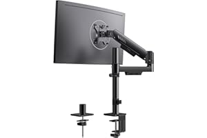 ErGear Single Monitor Arm, Adjustable Gaming Desk Monitor Mount for 13-34″ Screens, Up to 19.8 lbs, Enhanced Stability with I