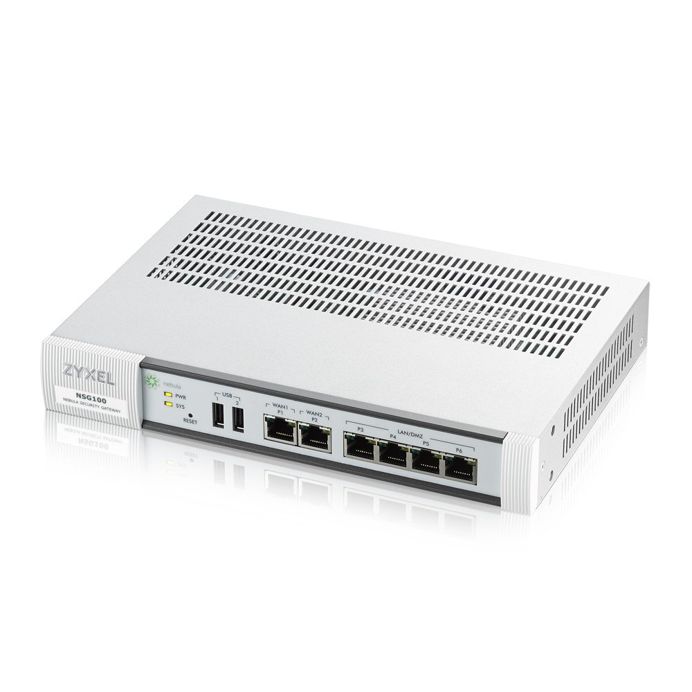 Zyxel Nebula Cloud Managed 450 Mbps Security Gateway, 40 VPN tunnles [NSG100]