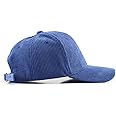 Corduroy Hat Low Profile Solid Color Baseball Caps Sun Hat Adjustable for Men and Women