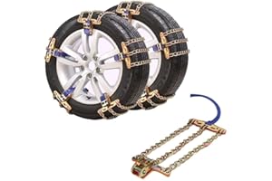 Anti Slip Tire Chains Snow Chains 1 Pack Universal Fit for Car SUV Middle Size TPU Alloy Steel Anti Skid