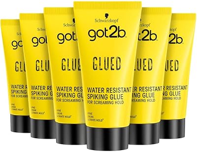 Schwarzkopf got2b Glued Spiking Glue Hair Gel 150ml Pack of 6 Water Resistant