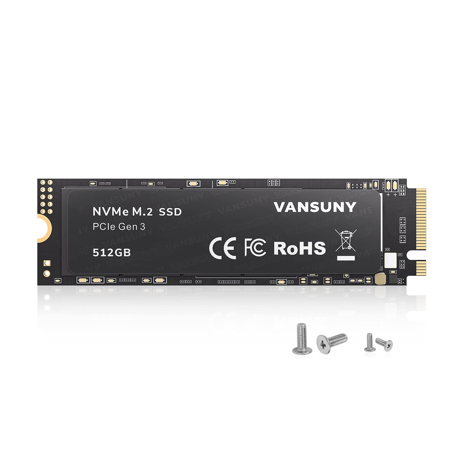Photo 1 of Vansuny 512GB NVMe M.2 Internal Solid State Drive PCIe 3.0 TLC M.2 SSD 3D NAND 2280 Speed up to 3400/2900MB/s Internal Solid State Hard Drive PCIe SSD