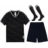 M2C Soccer Jerseys for Boys Girls Sports Shirt and Shorts Set with Socks