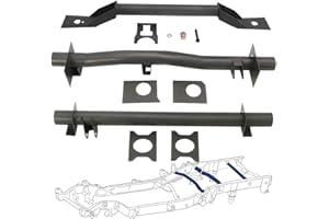 Mountainpeak Front and Rear Fuel Tank Support Crossmember, Upper Shock Mount Crossmember Kit Fit For 1999-2006 Chevy Silverado GMC Sierra 1500 2500