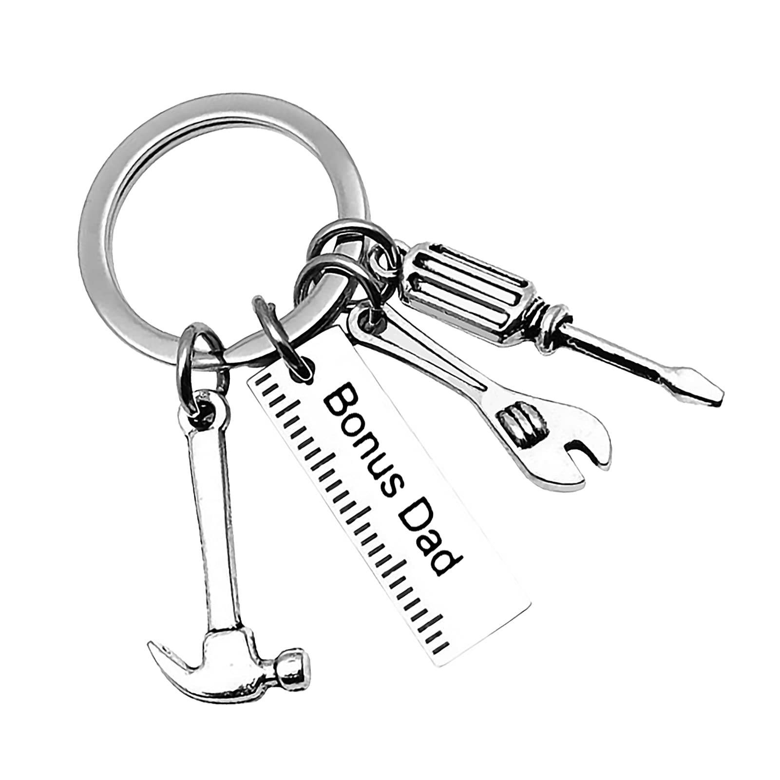 Ximalun Step Dad Keyring Bonus Dad Gifts Christmas Birthday Gifts for Stepdad Fathers Day Gift Thanksgiving Day Gift Stepdad Gifts from Daughter Son