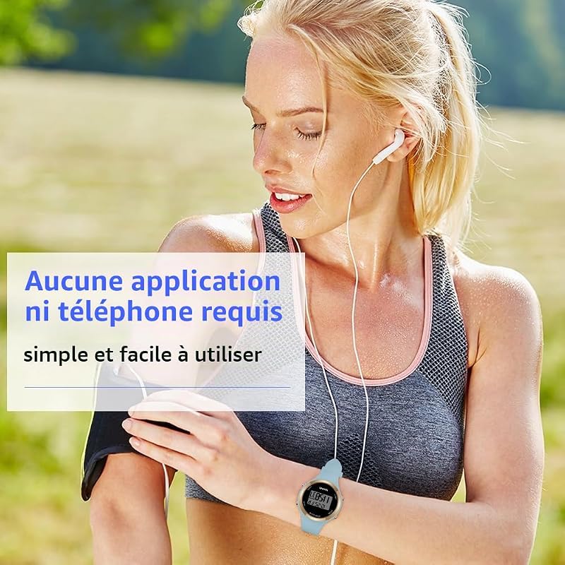 Montre Digitale Femme, LED Montre Numérique avec Chronomètre
