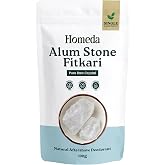 Alum Stone Organic for Face (8.8 oz - 250g) Piedra de Alumbre para Lavado Intimo - Natural Fitkari Stone for Shaving - Phitkari Alum Crystal Rocks | Potassium Alum (0.55 lb)